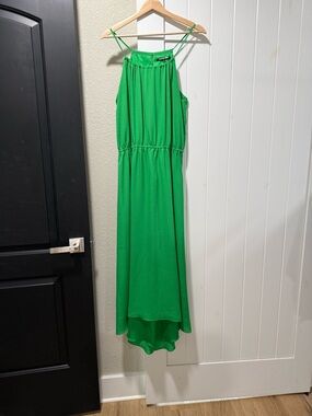 Gianni Bini Emerald Green Spaghetti Strap Maxi Dress